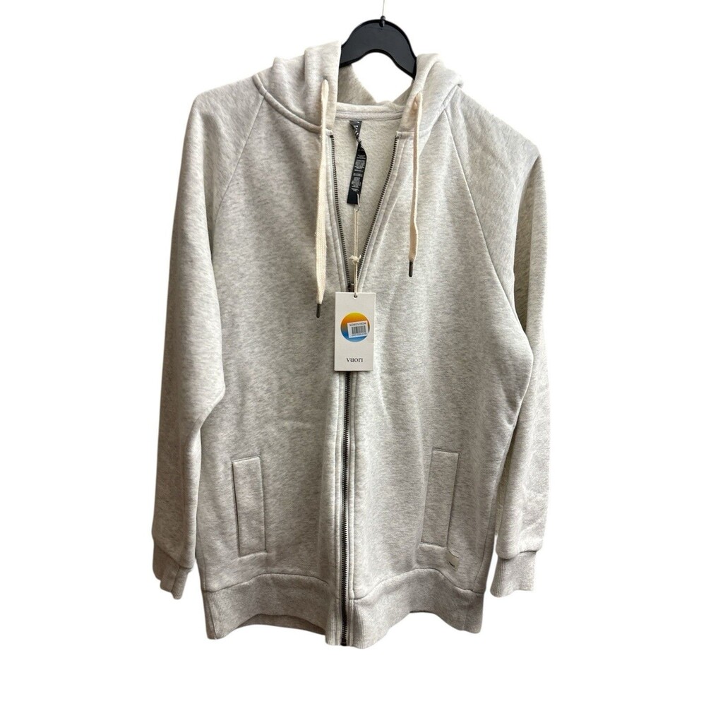 Vuori Women’s Restore Hoodie Sweatshirt Jacket Color Salt Cream Sz XS New w/tag